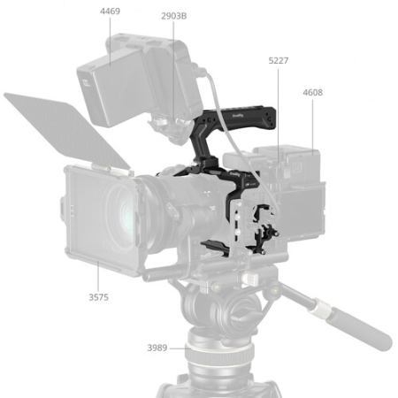 SmallRig 6379 - klatka, uchwyt górny, zacisk kabla do Canon EOS R6 V - przykład użycia